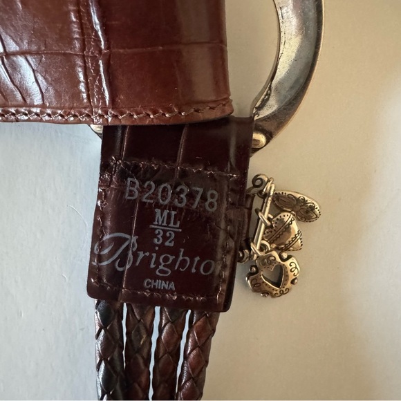 Brighton Leather Brown Belt B20378 size 32 - Picture 5 of 5